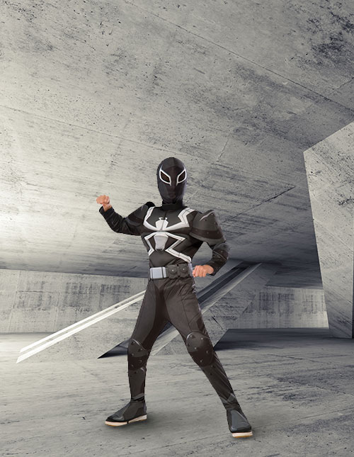 Child Agent Venom Costume Child Agent Venom Costume