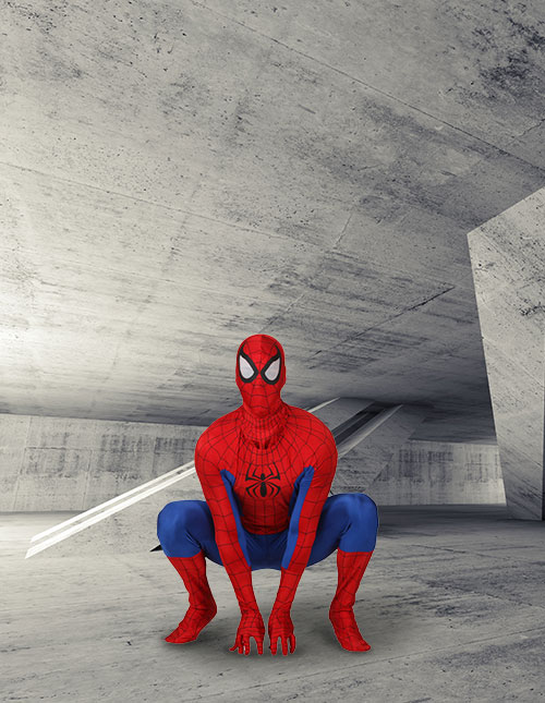 Spider-Man Crouch Spider-Man Crouch