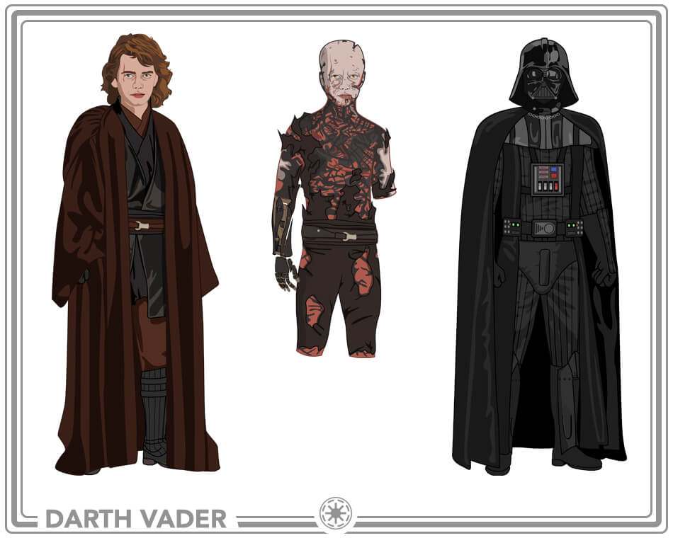 Anakin and Darth Vader Costume Ideas
