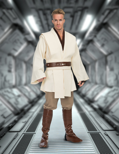 Star Wars Custom Pants Obi-Wan Kenobi Cosplay Adult Jedi Knight Costume male 