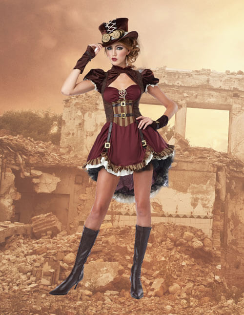 Women's Madame Steampunk Costume