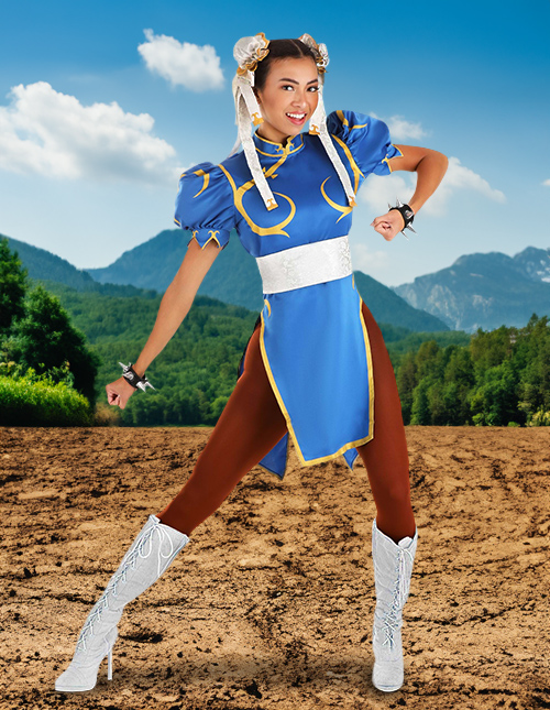 Street Fighter Chun Li Costume, Womens Street Fighter Costume