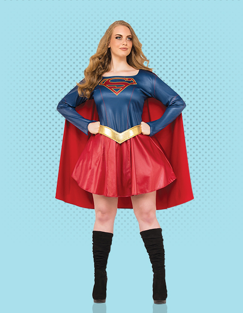 Plus Size Supergirl Costume