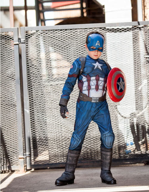 Love his look in a Captain America Costume Love his look in a Captain America Costume