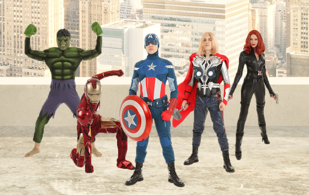 marvel characters dress up