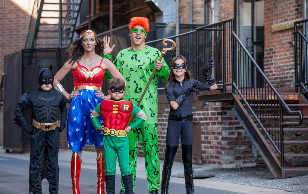 Justice league shop family costumes