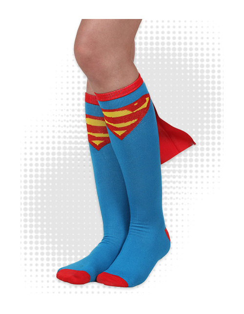Superman Socks with Cape