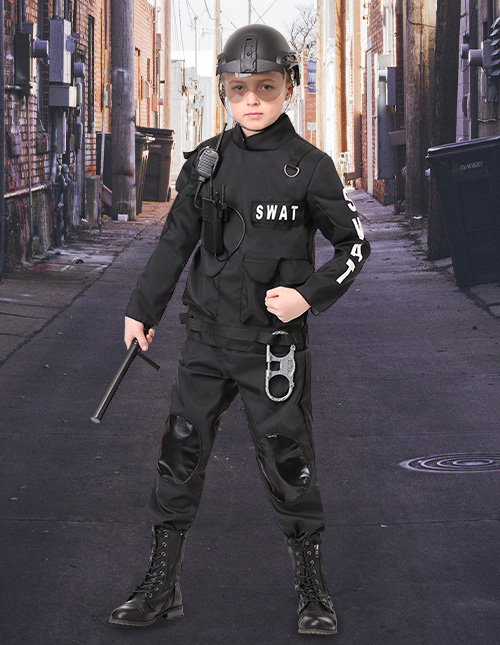 Kids swat deals costume