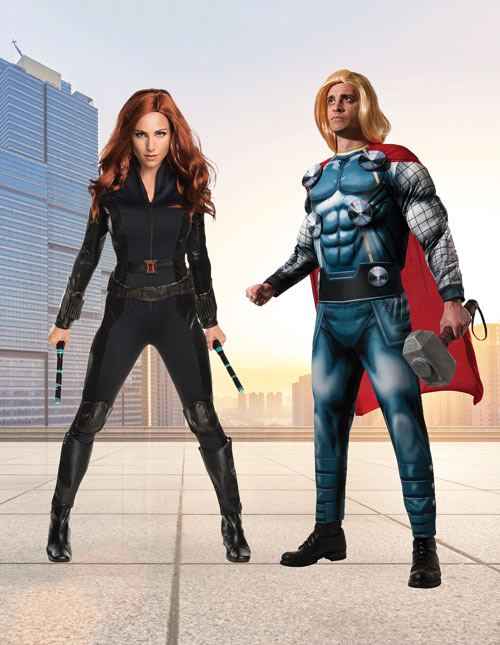 Thor and Black Widow Costumes Thor and Black Widow Costumes