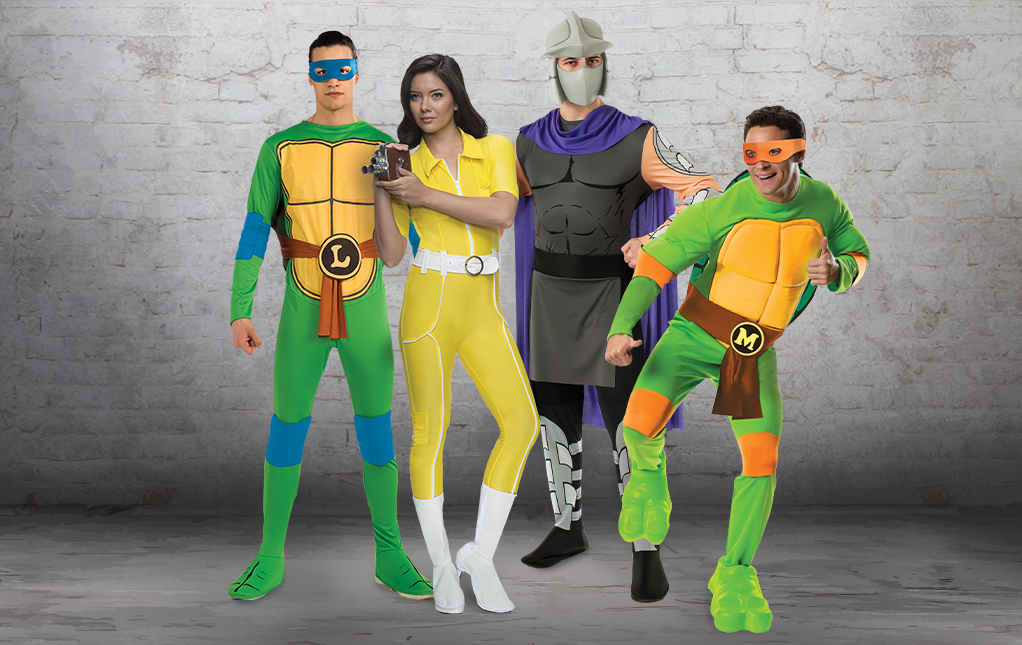 Adult Ladies TMNT Teenage Mutant Ninja Turtles Fancy Dress Superhero  Costume New