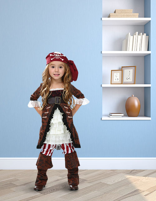 Toddler Pirate Girl Costume