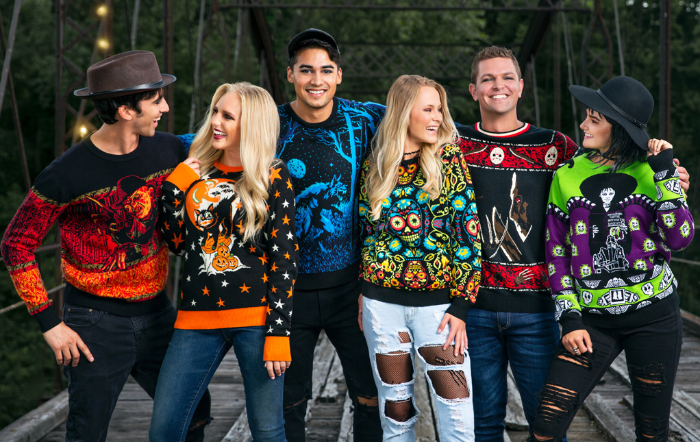 Cute hot sale halloween sweaters