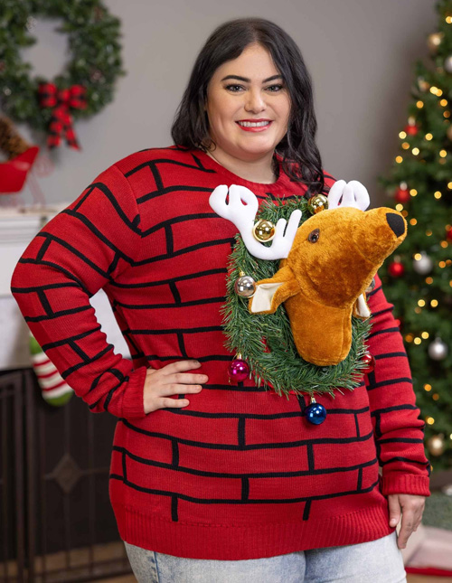 Funny reindeer sweater best sale