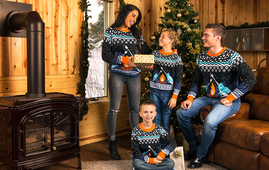 Ugly christmas sweaters for the clearance family