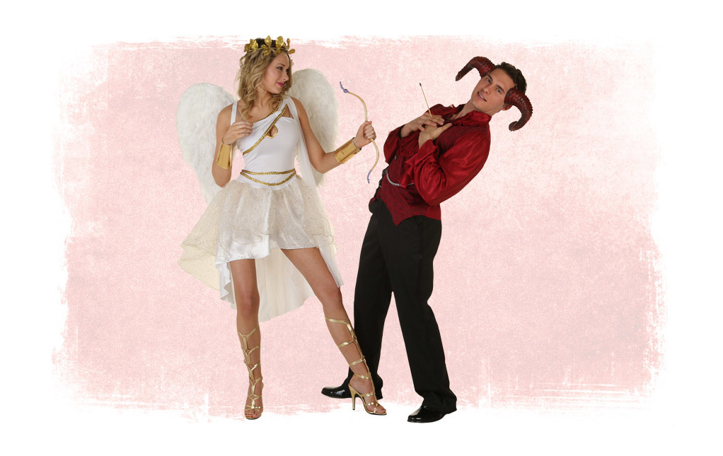 Valentine's Day Cupid and Devil Costumes