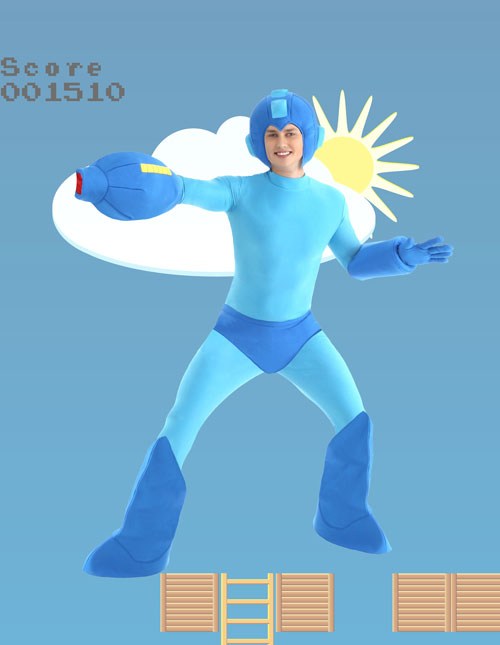 Men’s Mega Man Costume 