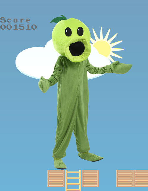 Child Plants Vs Zombies Peashooter Costume 