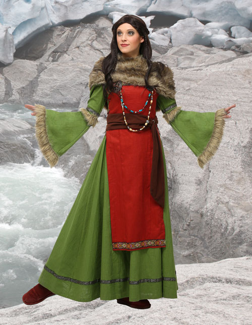 Lagertha Viking Underdress: Red, Viking Dresses