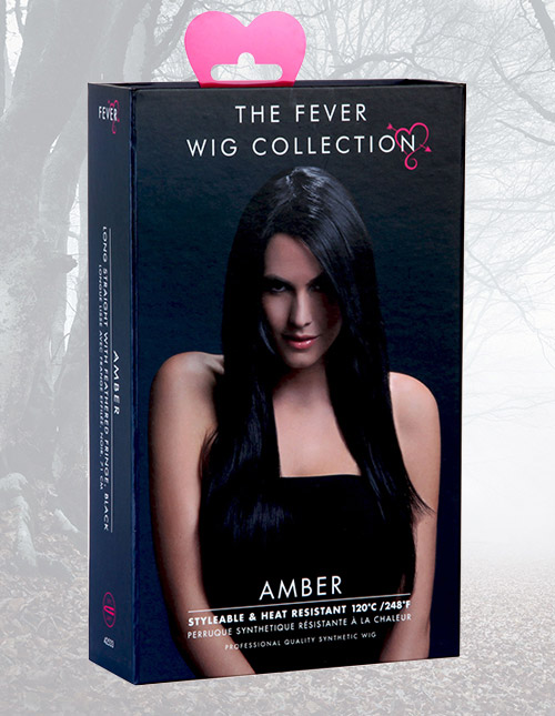 Styleable Fever Amber Black Wig Front Styleable Fever Amber Black Wig Front