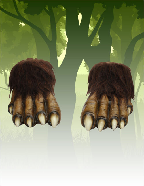 Adult Wolf Feet Adult Wolf Feet