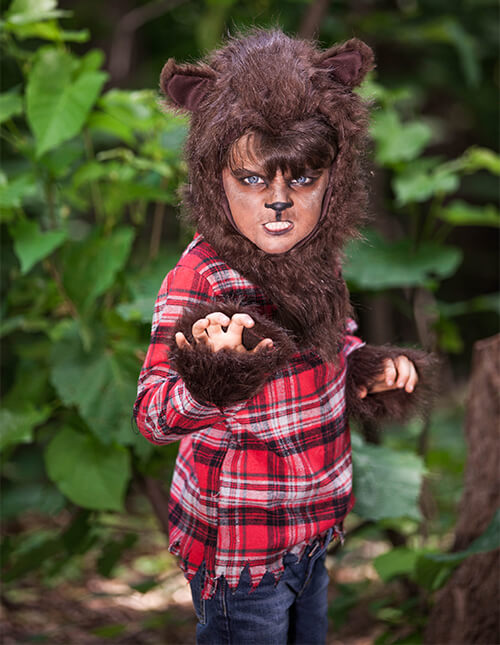 realistic wolf costume for kids