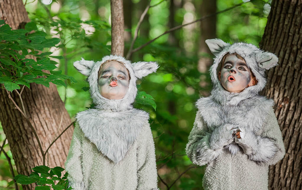 realistic wolf costume for kids