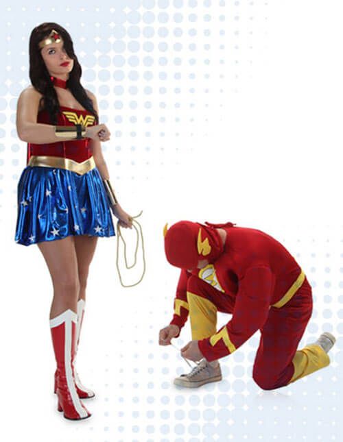The Flash and Wonder Woman Costumes