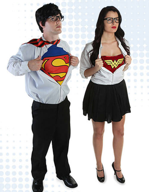 Superman and Wonder Woman Costumes
