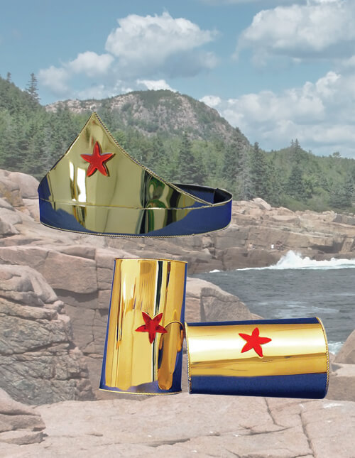 Red Star Gold Crown & Cuffs