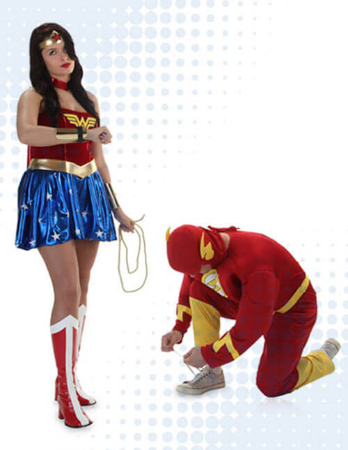 The Flash and Wonder Woman Costumes The Flash and Wonder Woman Costumes