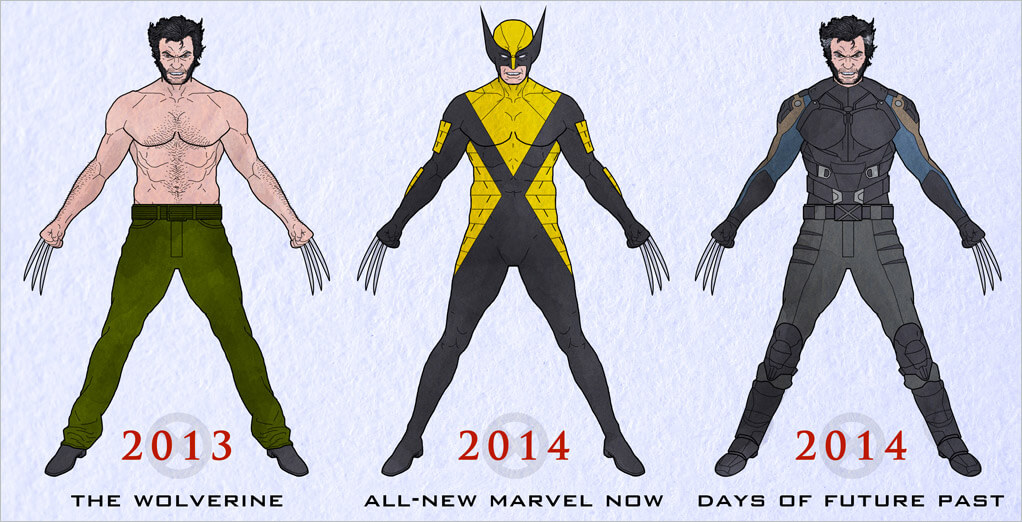 X-men Logan Wolverine Uniform Outfits Cosplay Costume Halloween 