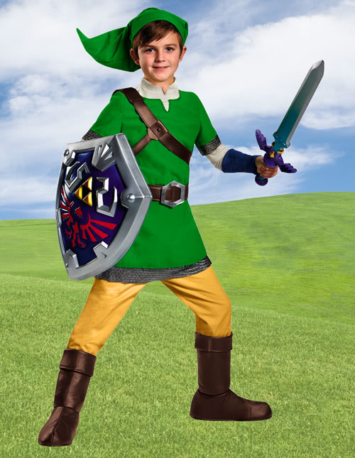  Link Costume for Kids, Official Zelda Breath of The