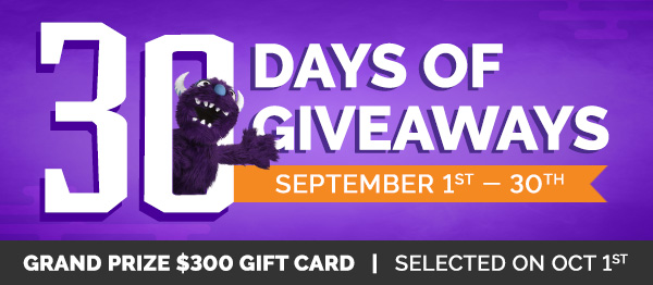 30 Days of Giveaways