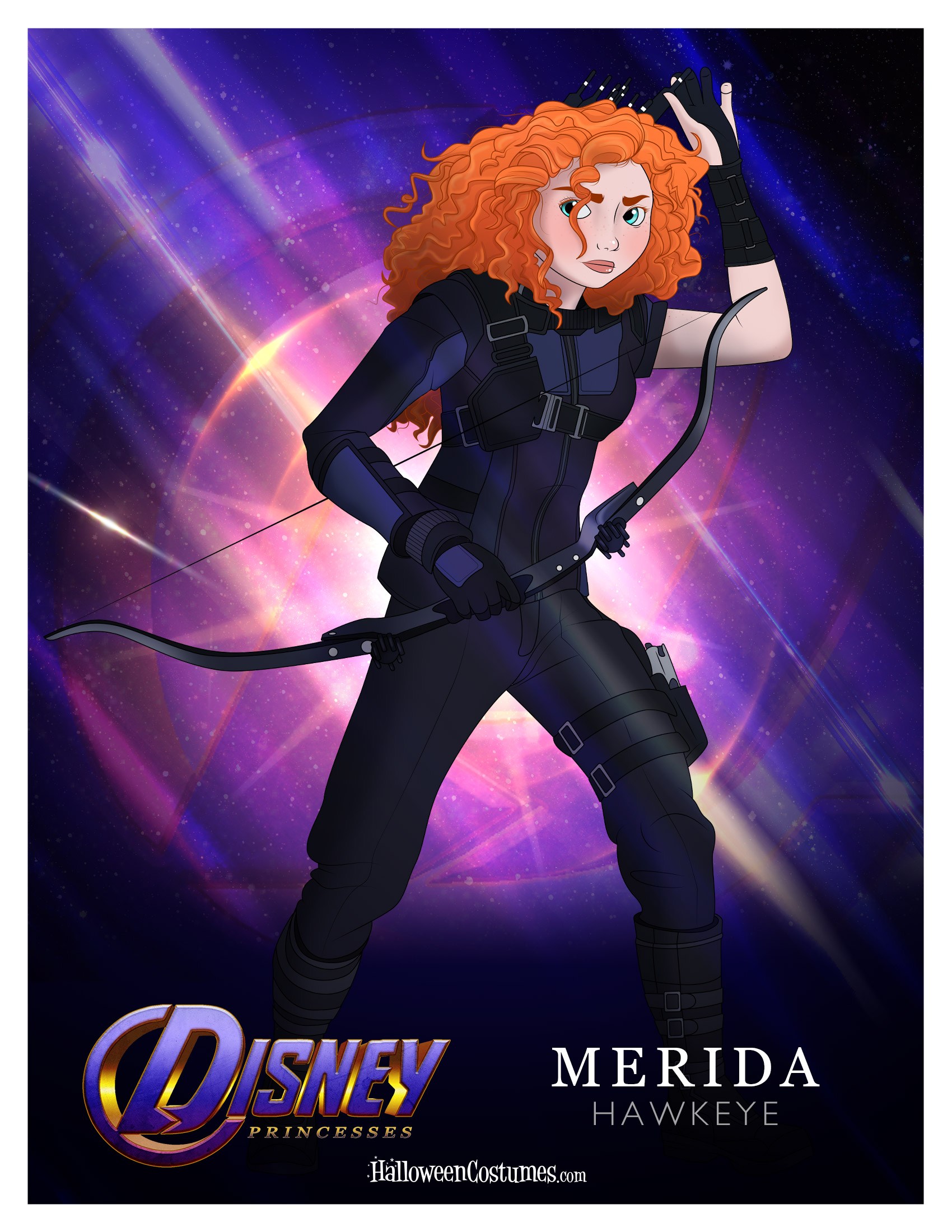 Princess Merida as Hawkeye