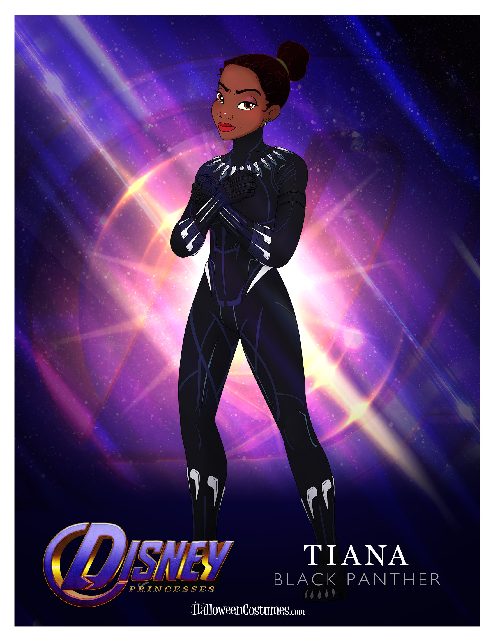 Princes Tiana as Black Panther