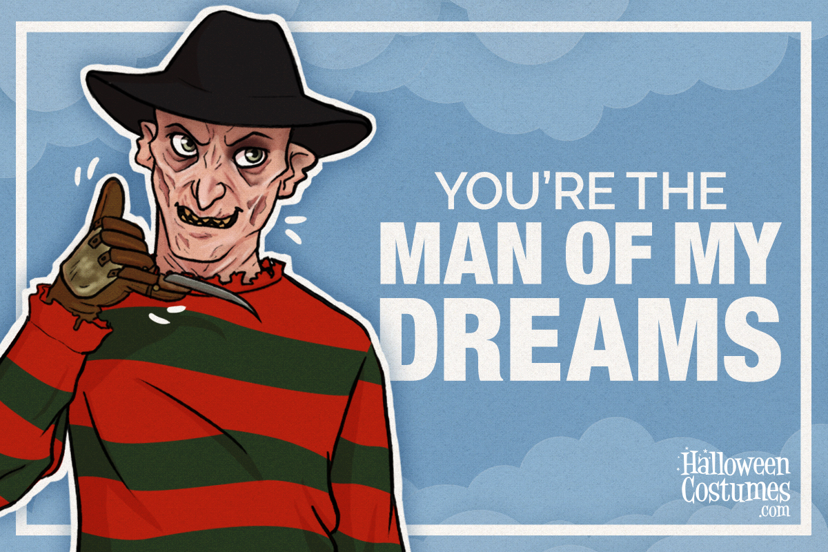 Freddy Krueger Halloween greeting card