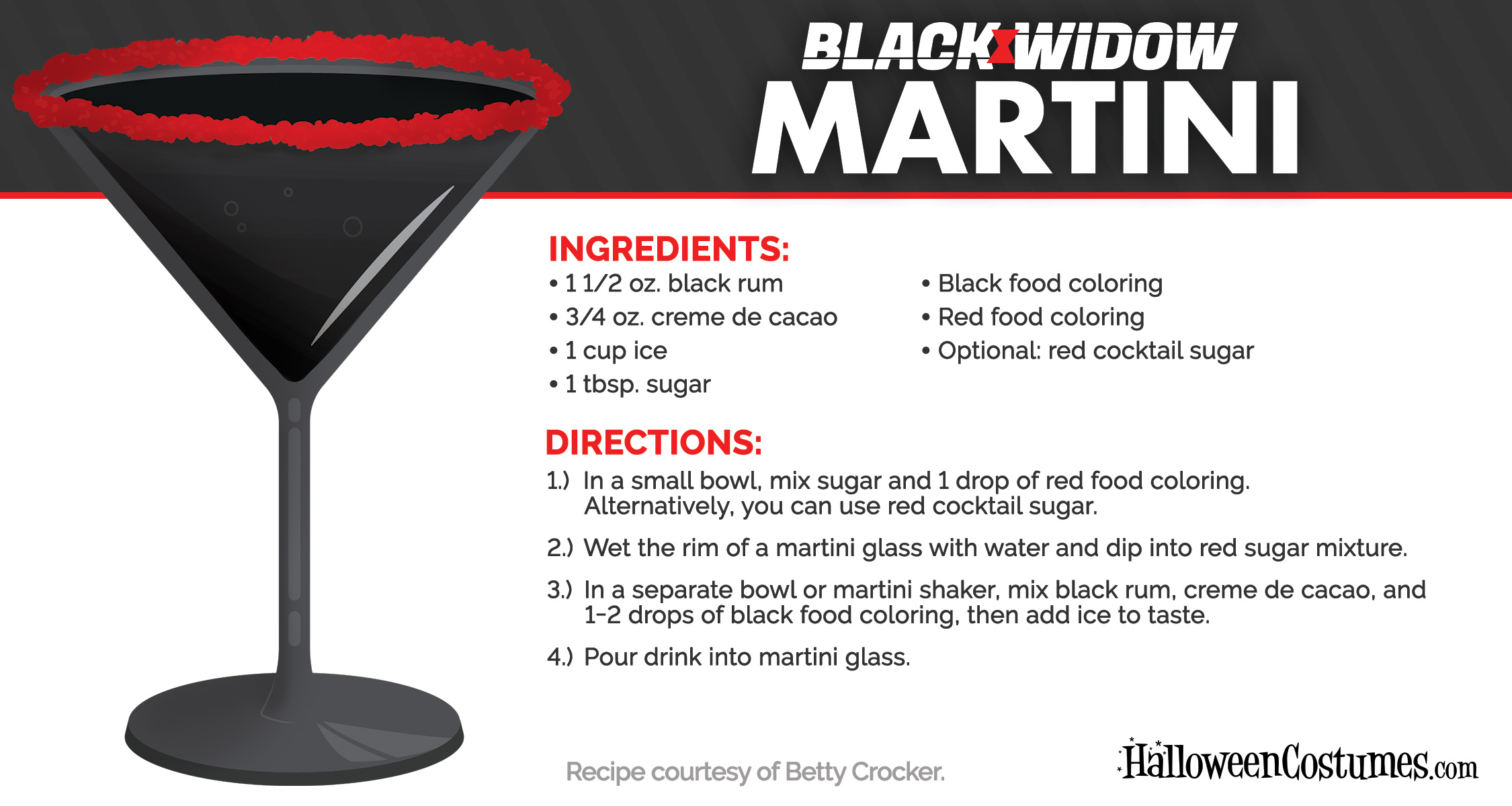 The Avengers Black Widow Martini Recipe