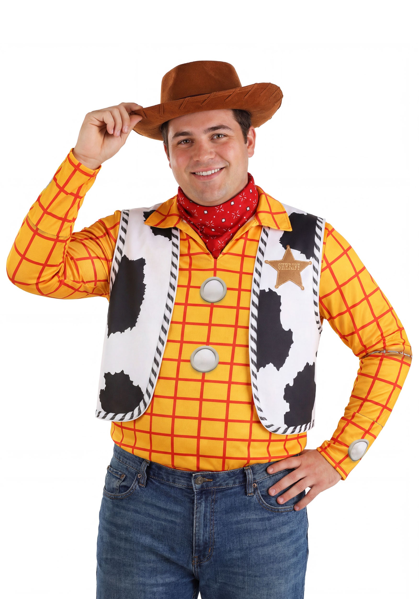 Plus Size Pixar Toy Story Woody Accessory Costume Kit for Men | Toy Story Accessories
