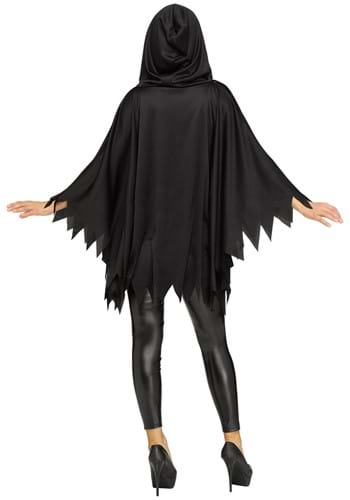 Women's Ghost Face Glitter Costume Poncho | Scream Costumes