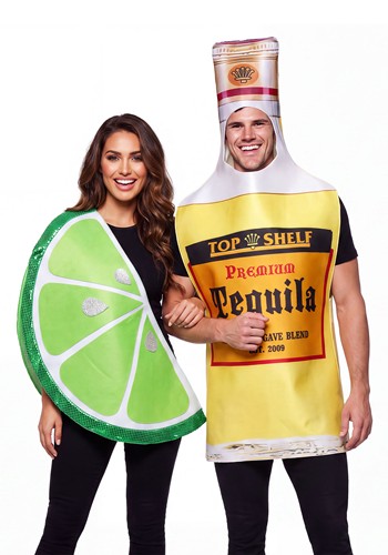 Adult Top Shelf Tequila and Lime Costume Set 1