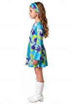 Girls Super Cool Hippie Costume Dress Alt 2