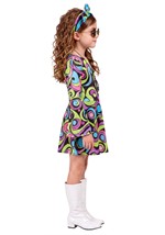 Girl's Trendy Waves Hippie Costume Alt 4
