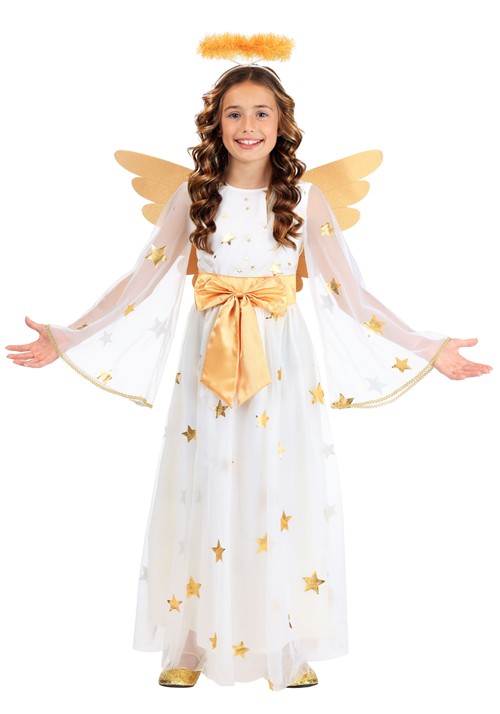 Girls Starry Angel Costume Dress