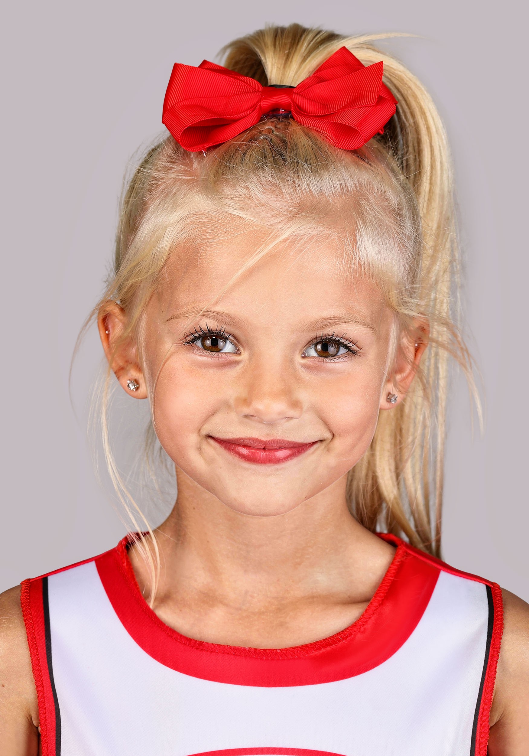 Girl's Red & White Cheerleader Uniform Costume | Sports Costumes