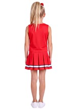 Girls Red White Uniform Cheerleader Costume Alt 1