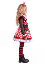 Girls Wicked Red Jester Costume Alt 3