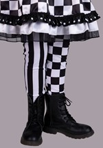 Girl's Wicked Black Jester Costume Alt 3