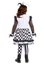 Girl's Wicked Black Jester Costume Alt 4