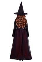 Girls Batty Red Witch Costume Dress Alt 3