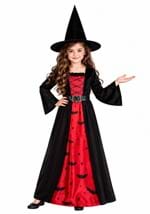 Girls Batty Red Witch Costume Updated